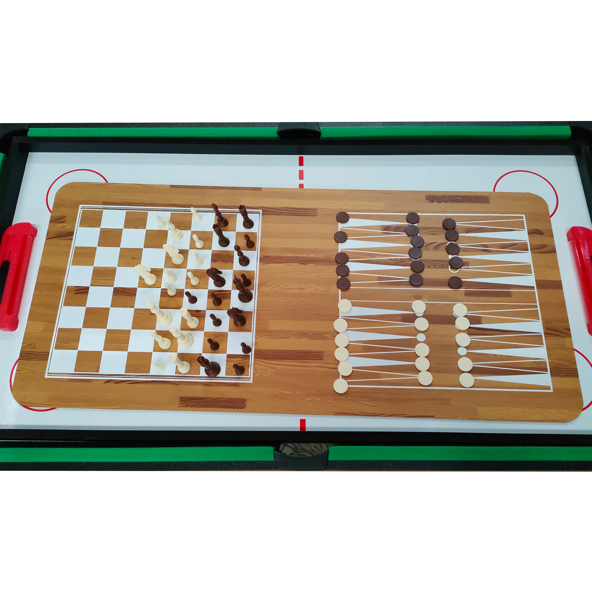 Multi spelbord 4-i-1 | 107 x 61 cm Multi spelbord 4-i-1 | 107 x 61 cm