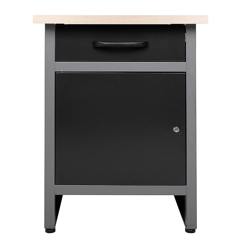 Garageinredning | St�lkonstruktion | V�ggsk�p & Arbetsb�nk | Gr�/Svart