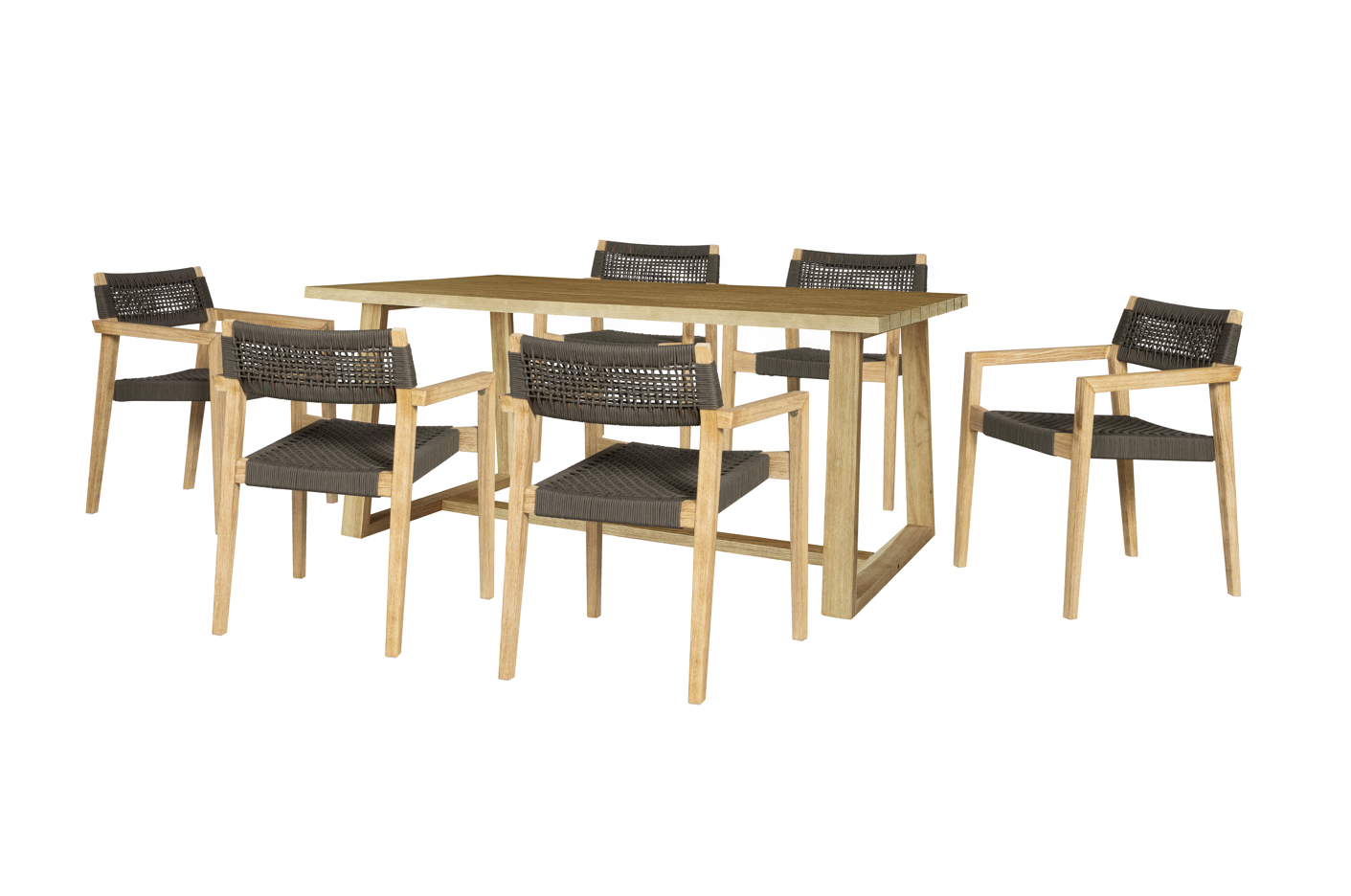 Elegant matgrupp | Sex sittplatser | Modern design och h�gkvalitativa material | Alex