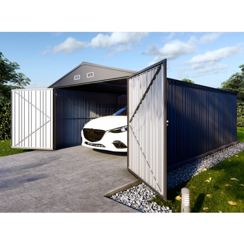 Plåtgarage 20 m² | Dubbel dörr | Robust design Plåtgarage 20 m² | Dubbel dörr | Robust design