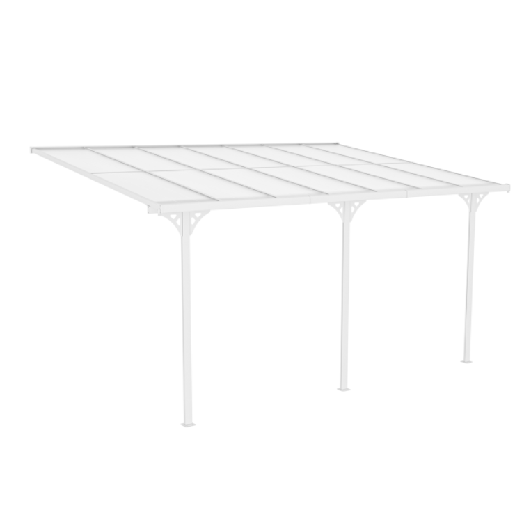 Altantak 4,35x3 m | Kanalplast / Aluminium | Extra hög | Vit Altantak 4,35x3 m | Kanalplast / Aluminium | Extra hög | Vit