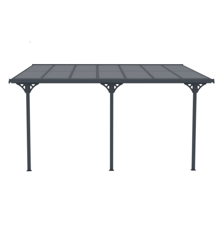 Altantak 4,35x3 m | Kanalplast / Aluminium | Extra hög | Grå Altantak 4,35x3 m | Kanalplast / Aluminium | Extra hög | Grå