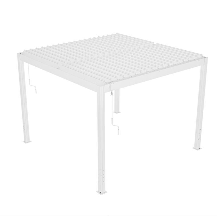 Pergola | Öppningsbart lamelltak | 300x220 cm | Vit Pergola | Öppningsbart lamelltak | 300x220 cm | Vit