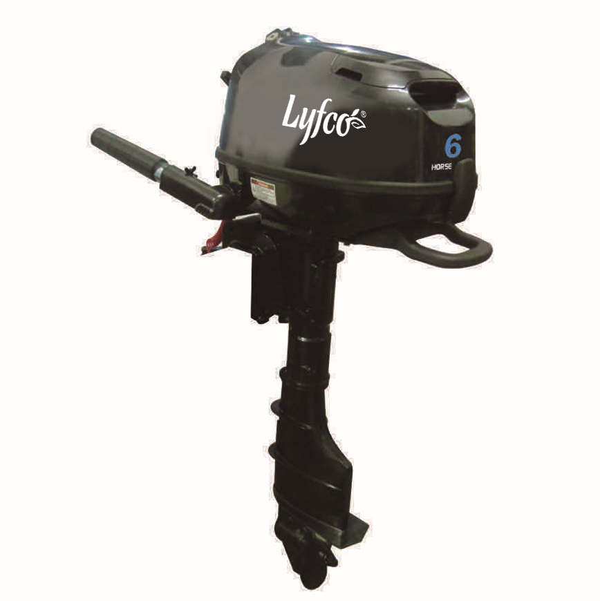 B�tmotor 6 hk | 1-Cylindrig 4-Takts | Manuell Start | Tillerhandtag | L�ttviktsdesign