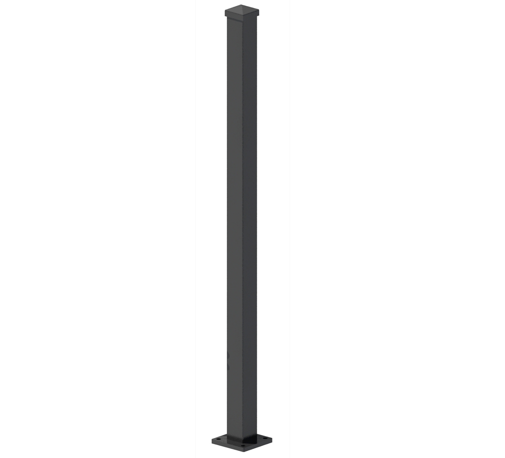 Stolpe till aluminiumstaket | 76x76x1150mm | Aurelius Stolpe till aluminiumstaket | 76x76x1150mm | Aurelius