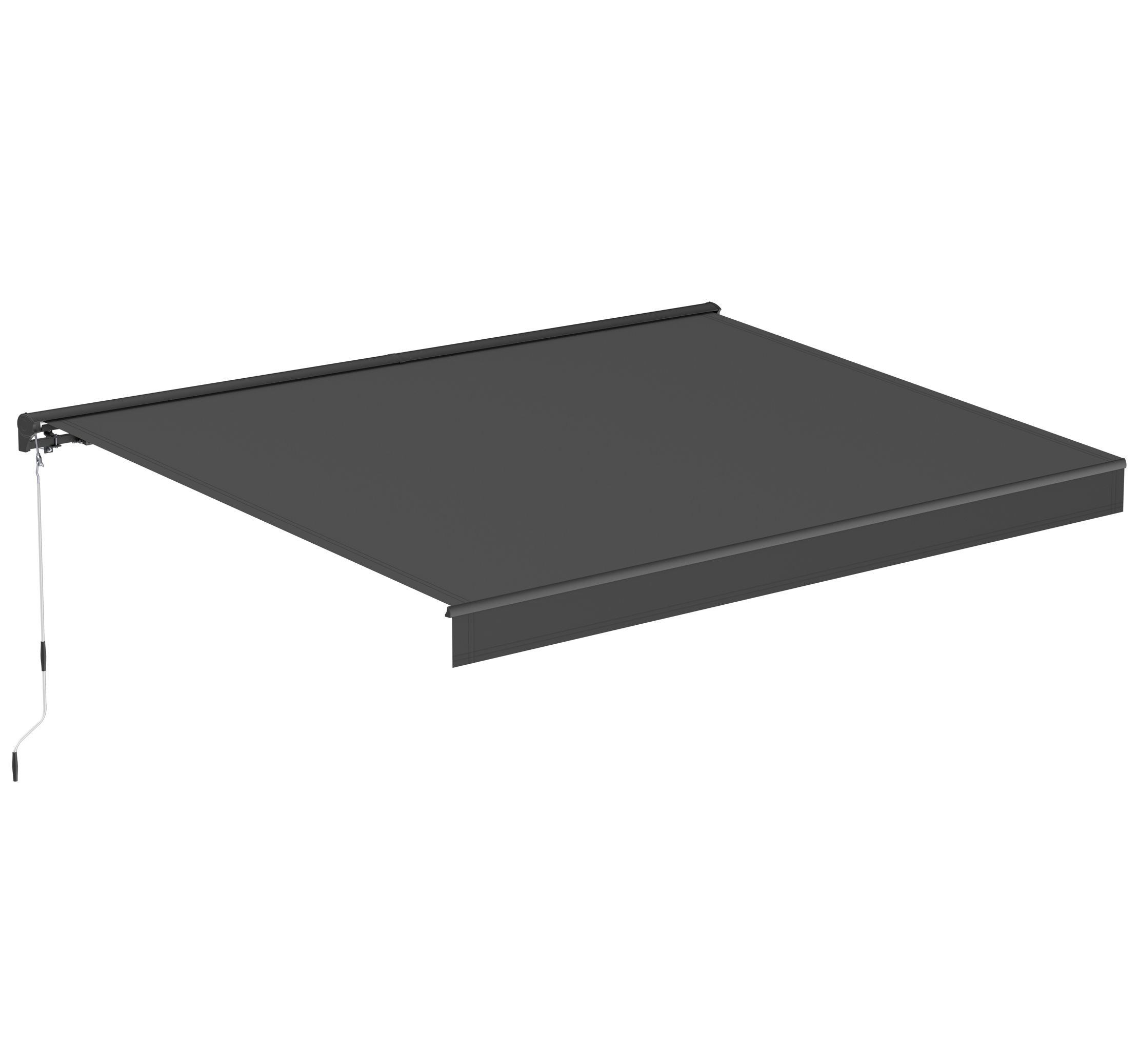Terrassmarkis helkassett 3x2,5 m | Motor & fj�rrkontroll | M�rkgr�