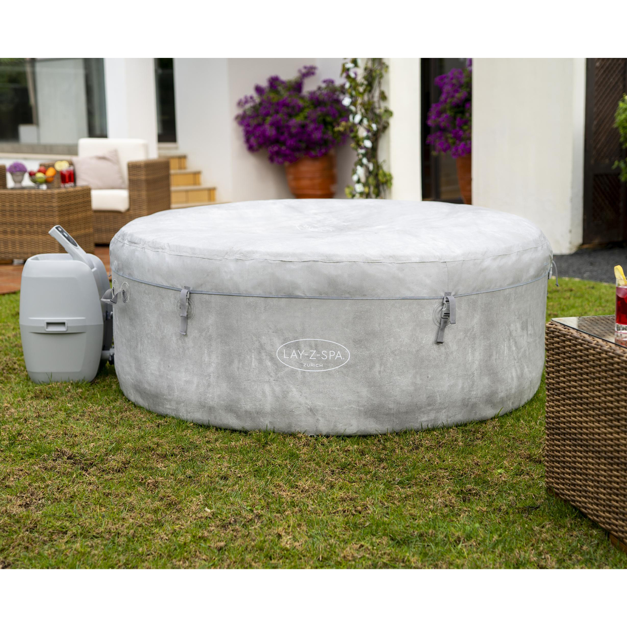 Lay-Z Spa Zurich Airjet | Bestway uppblåsbart spabad 2-4 personer Lay-Z Spa Zurich Airjet | Bestway uppblåsbart spabad 2-4 personer