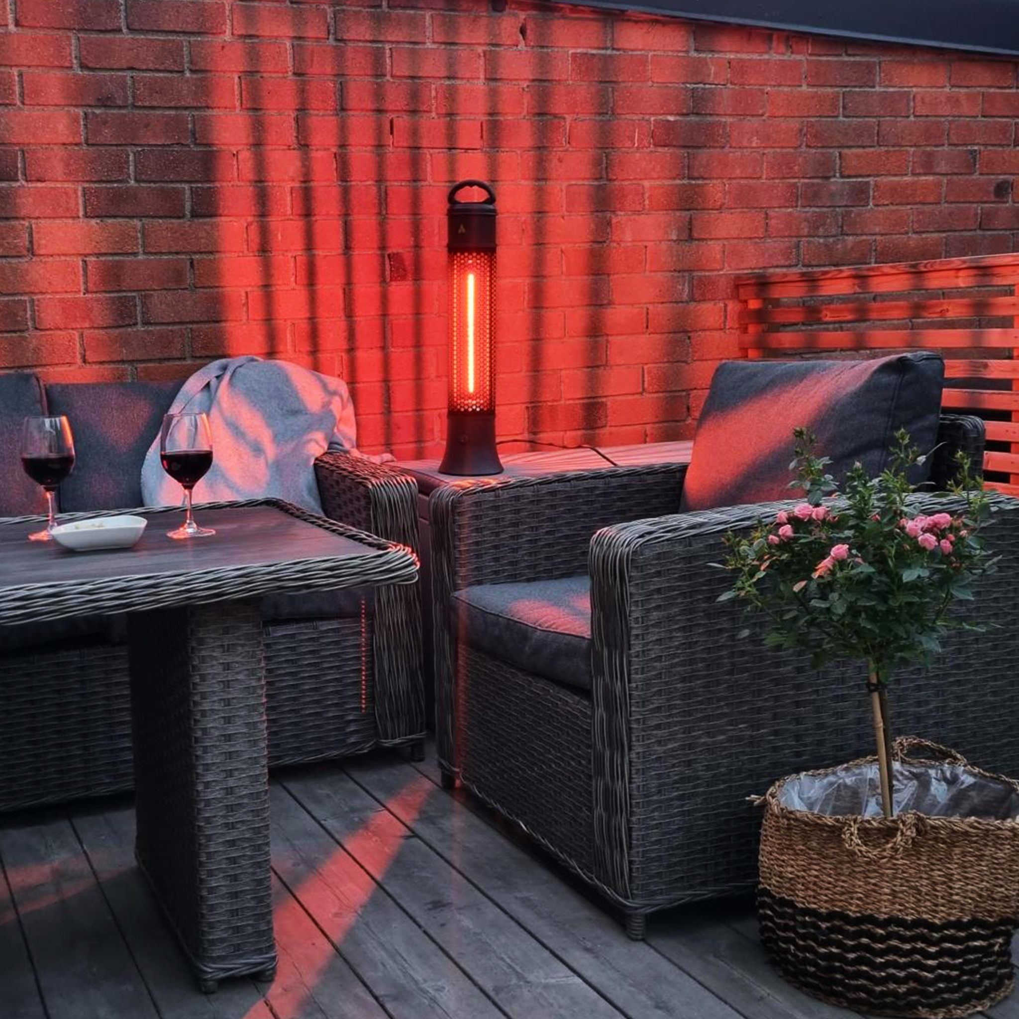 Stående terrassvärmare | 1200W Stående terrassvärmare | 1200W