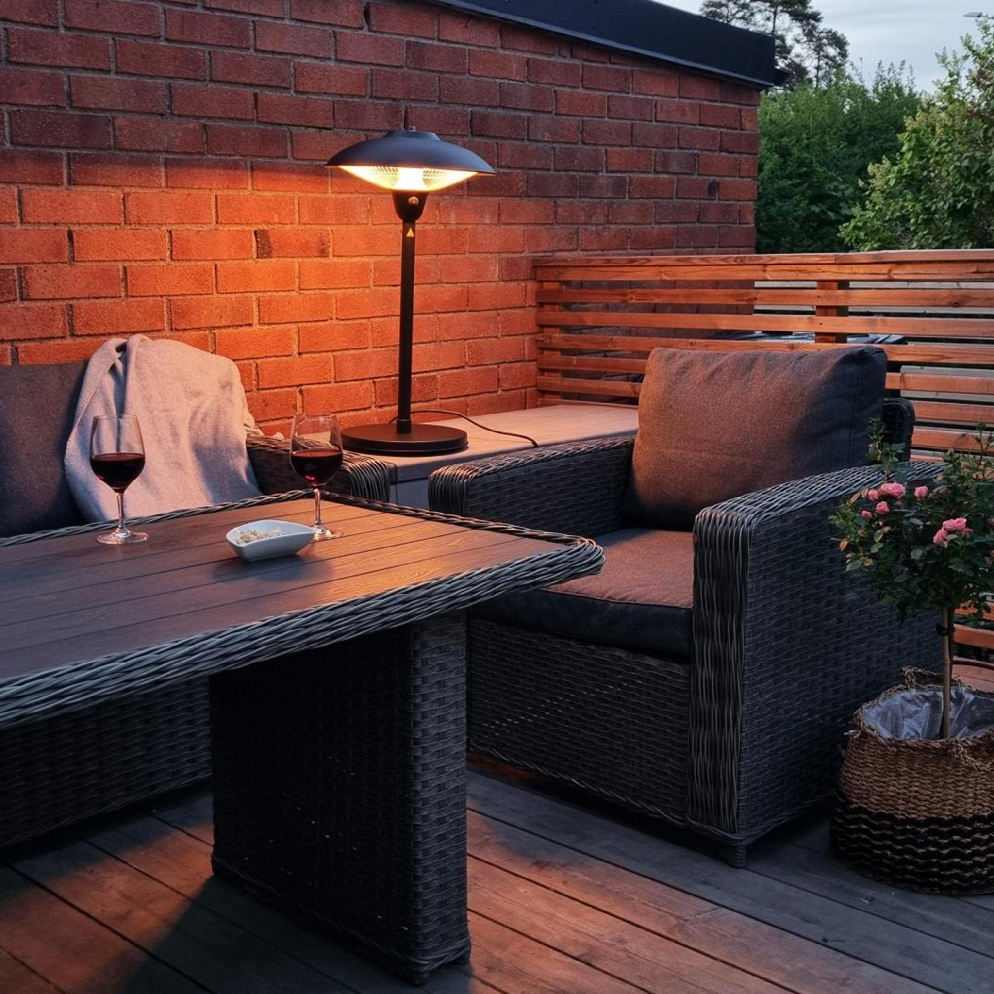 Stående terrassvärmare | 1500W Stående terrassvärmare | 1500W