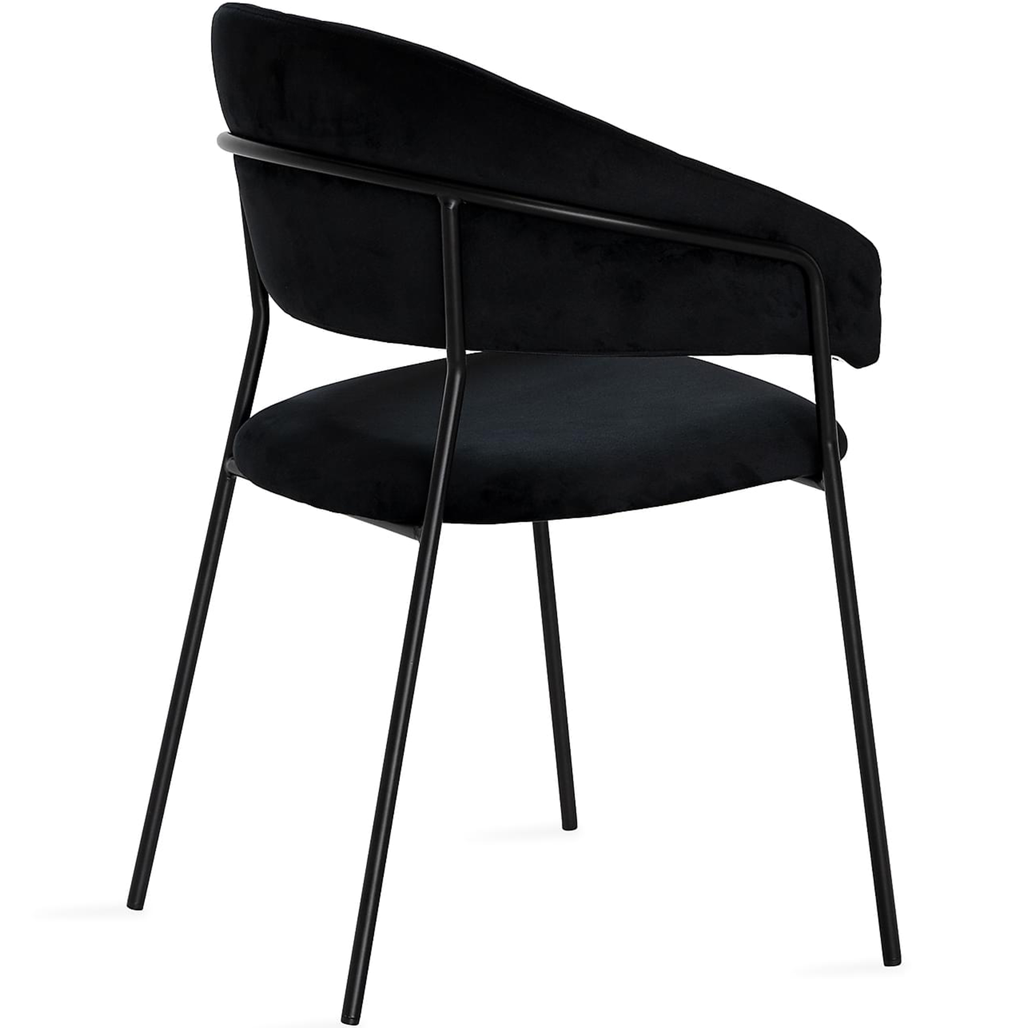 Karmstol i metall och sammet | 2-pack | Svart | Skeppsvik Karmstol i metall och sammet | 2-pack | Svart | Skeppsvik