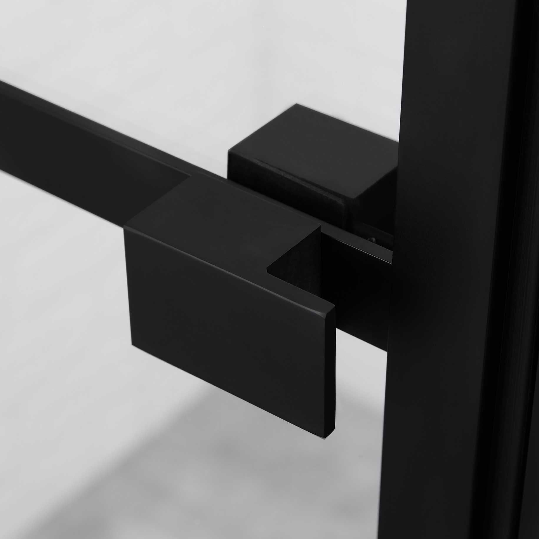 Duschvägg med svart spröjs | Stilren design | 6mm säkerhetsglas Duschvägg med svart spröjs | Stilren design | 6mm säkerhetsglas