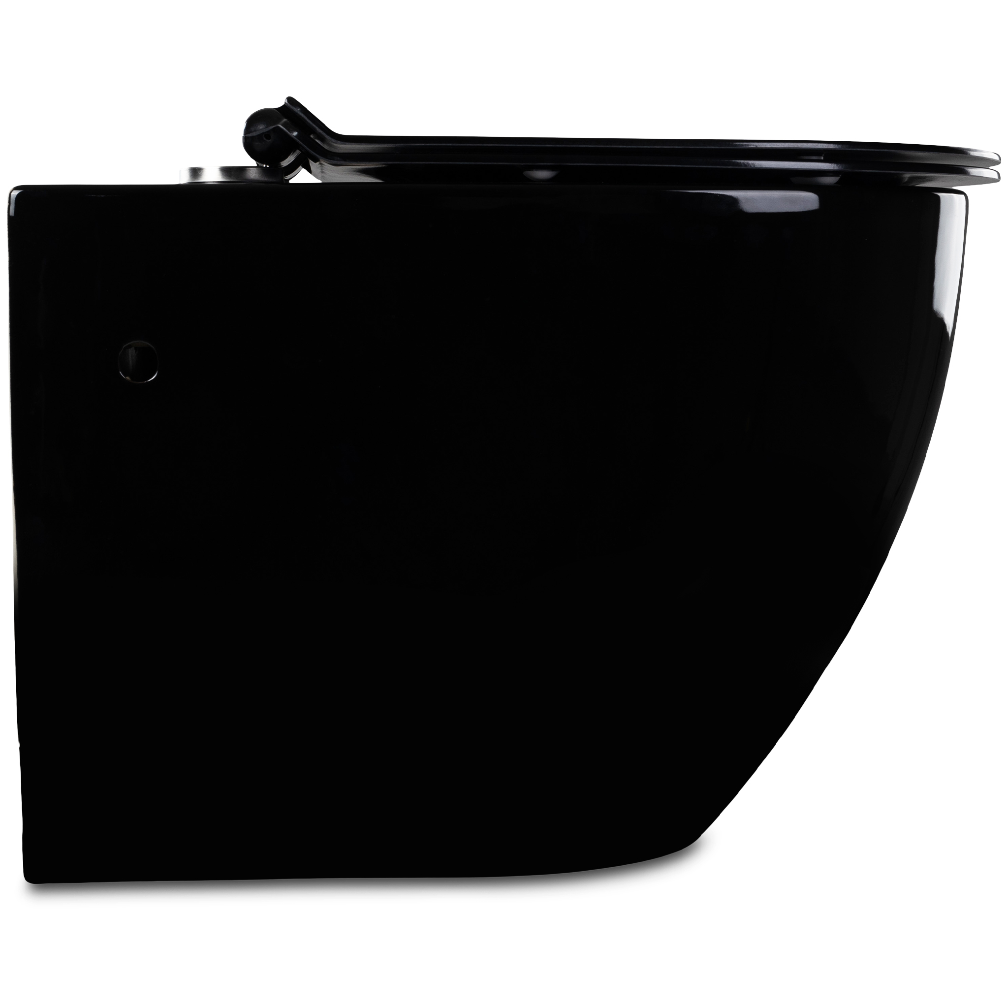 Vägghängd toalett inkl. Dold cistern | Svart | Toalettpaket Vägghängd toalett inkl. Dold cistern | Svart | Toalettpaket