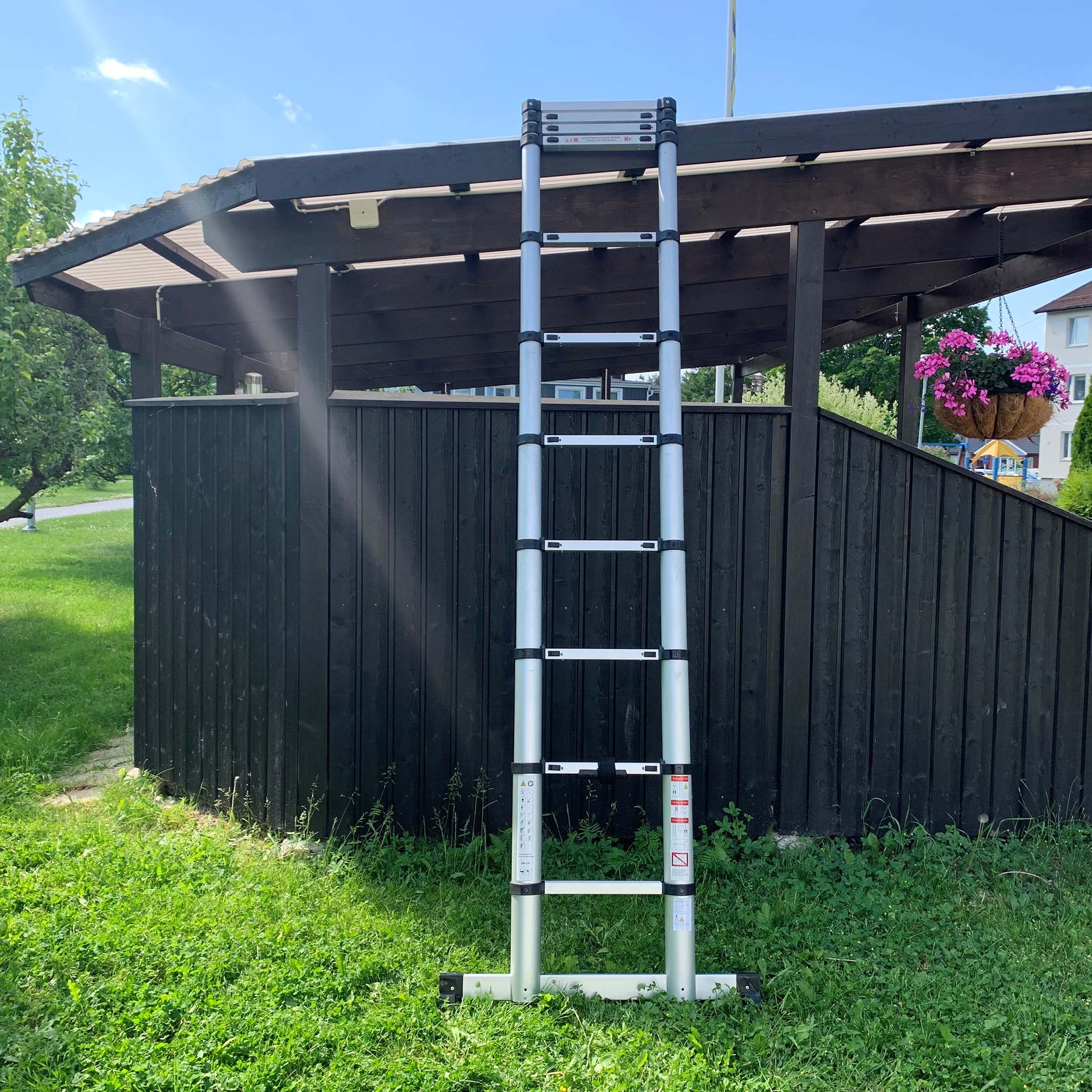 Teleskopisk stege | 3,3 meter - 10 steg | Aluminium Teleskopisk stege | 3,3 meter - 10 steg | Aluminium