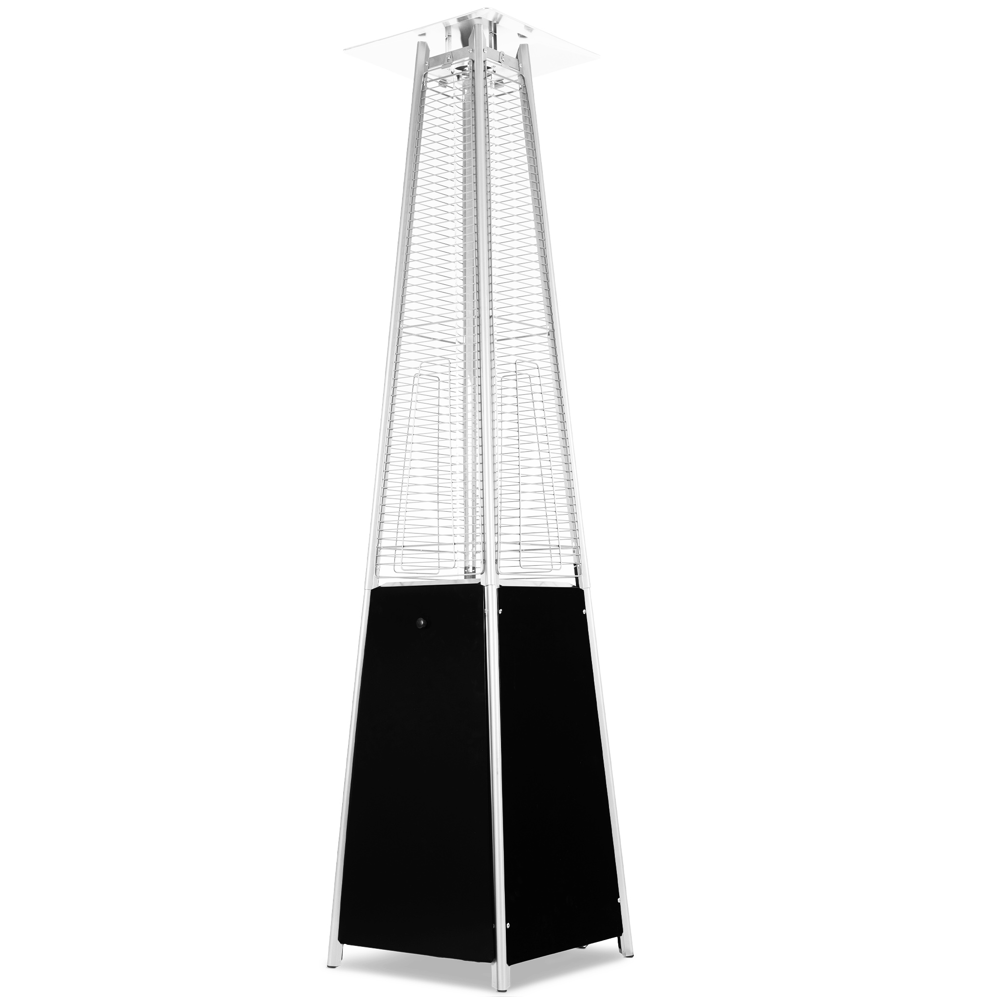 Gasdriven terrassv�rmare 13kW | Pyramidformad | Svart