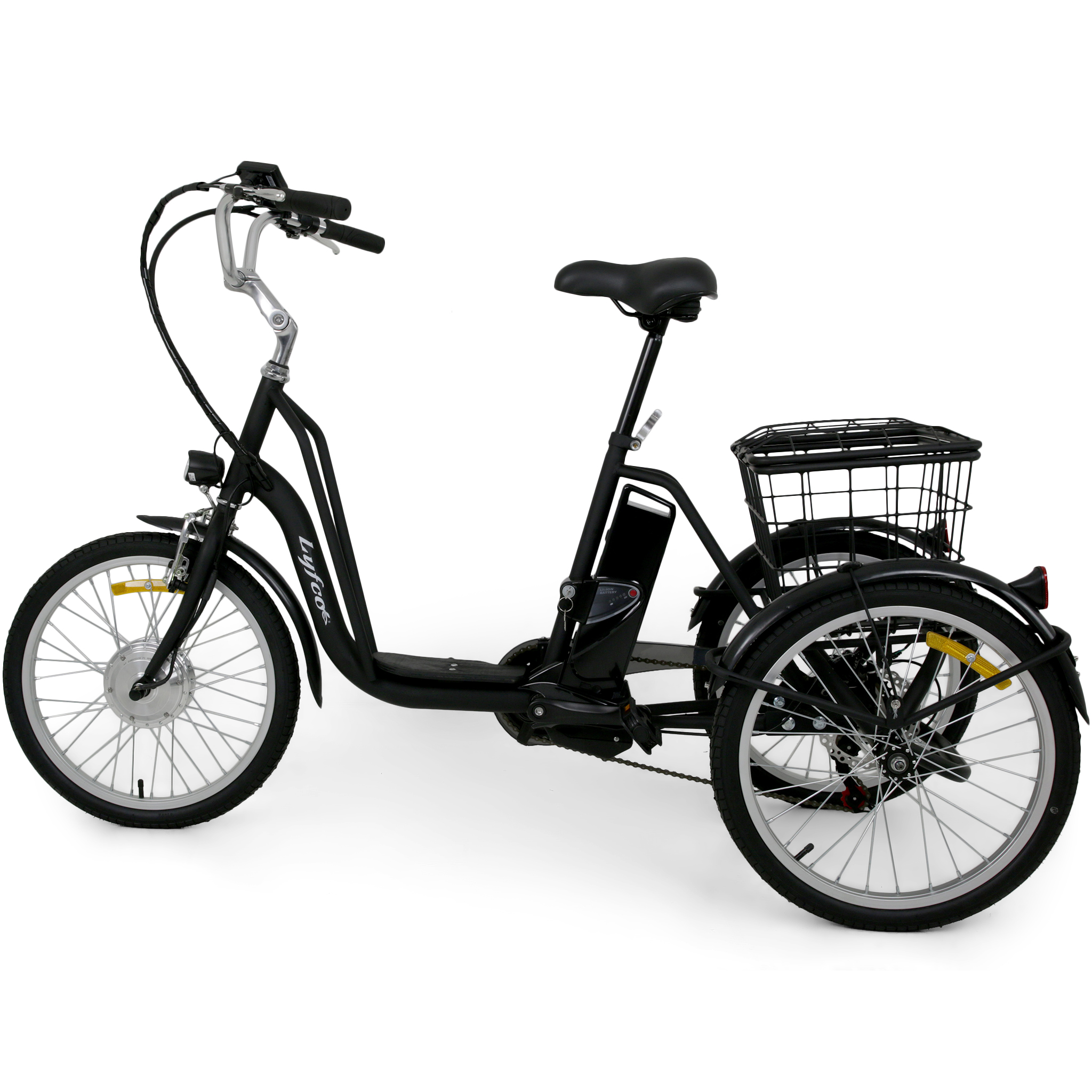 Trehjulig elcykel | 6 v�xlar Shimano | 250W - 10.4Ah | Lyfco