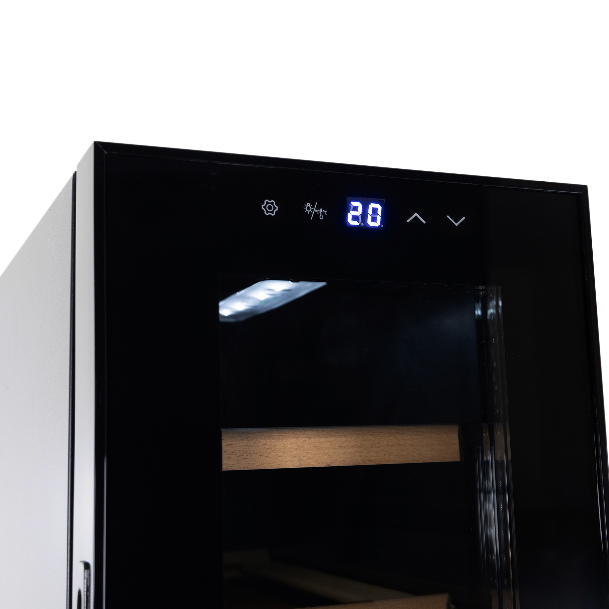 Vinkyl 18 flaskor | Extra tystg�ende | LED-belysning | 25cm smal