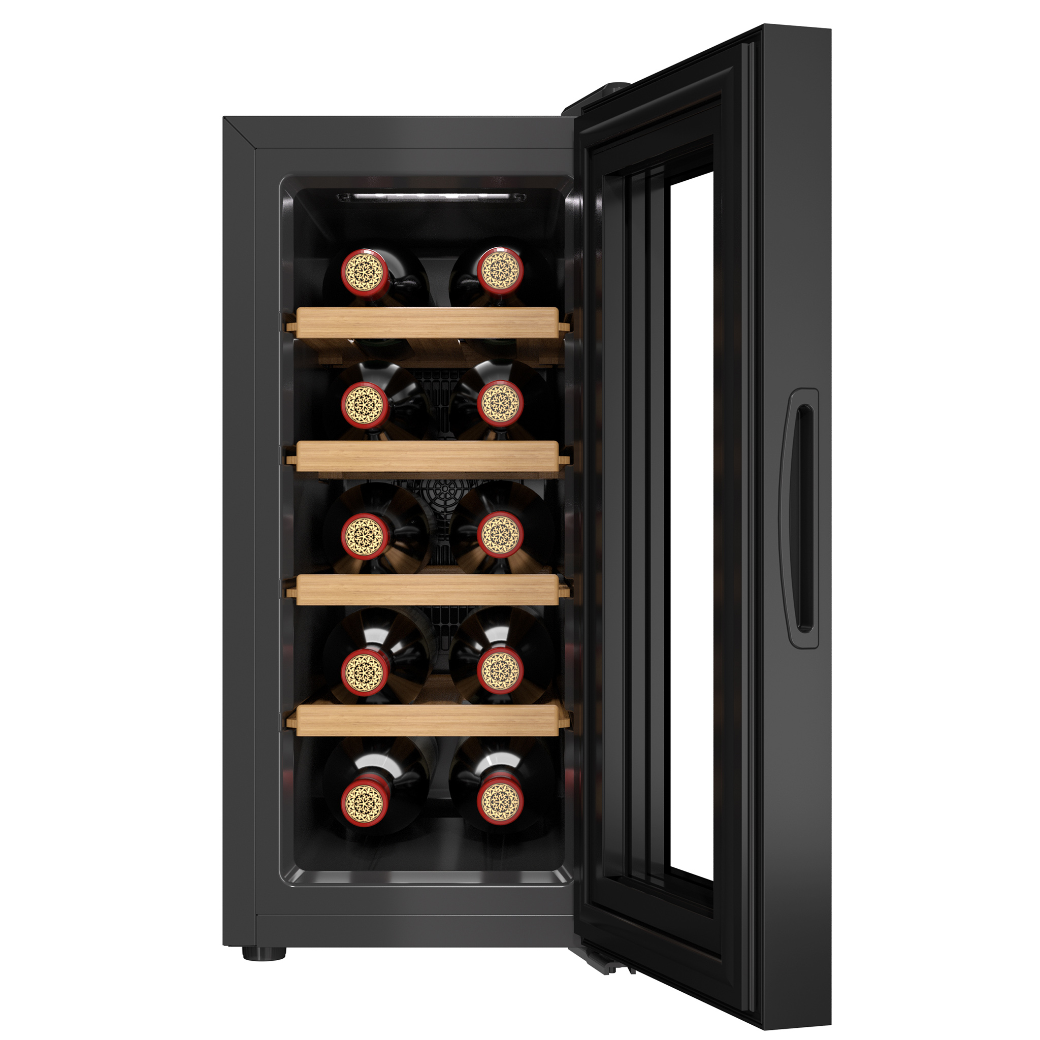 Vinkyl 10 flaskor | Extra tystg�ende | LED-belysning | 26,5cm smal