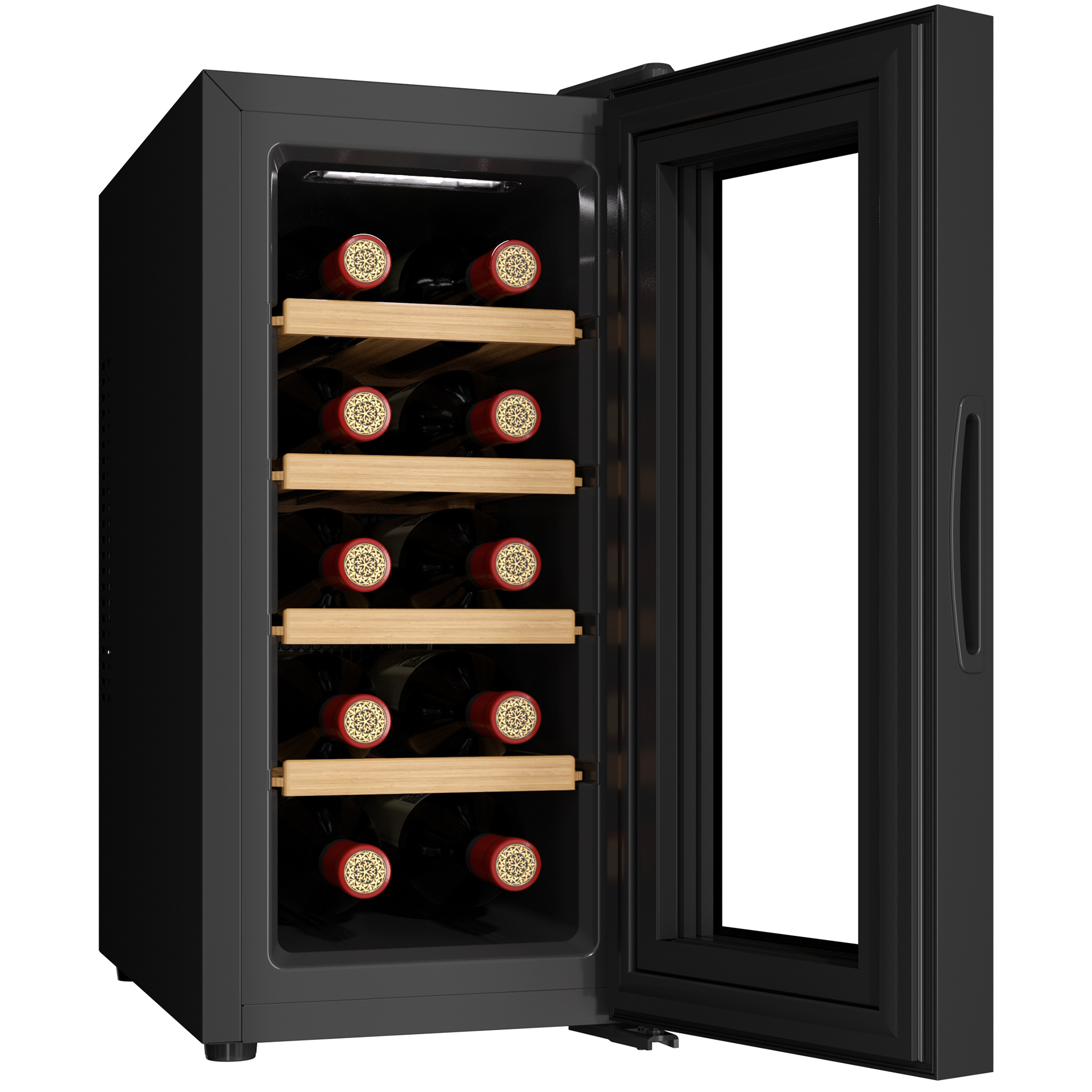 Vinkyl 10 flaskor | Extra tystg�ende | LED-belysning | 26,5cm smal