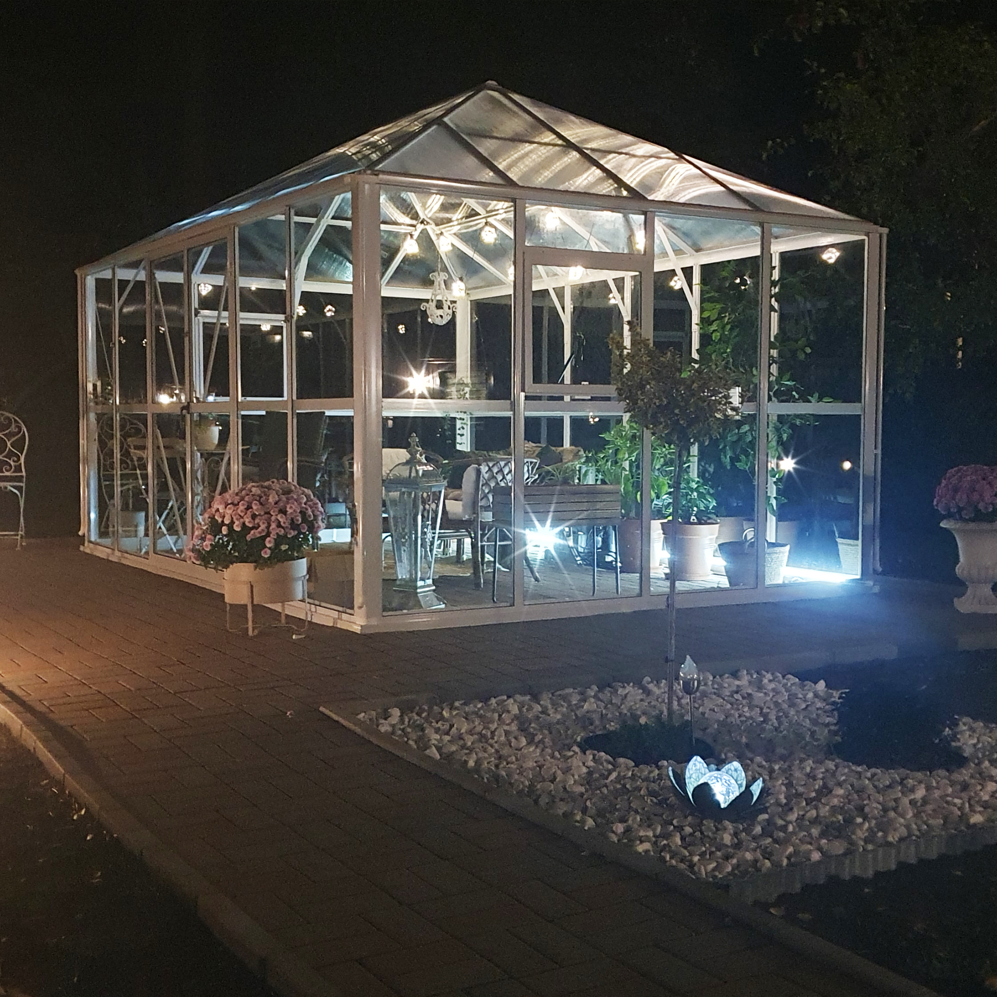 Orangeri 12,9m² | Stort premiumväxthus | 5 års stormgaranti | Gazebo Orangeri 12,9m² | Stort premiumväxthus | 5 års stormgaranti | Gazebo