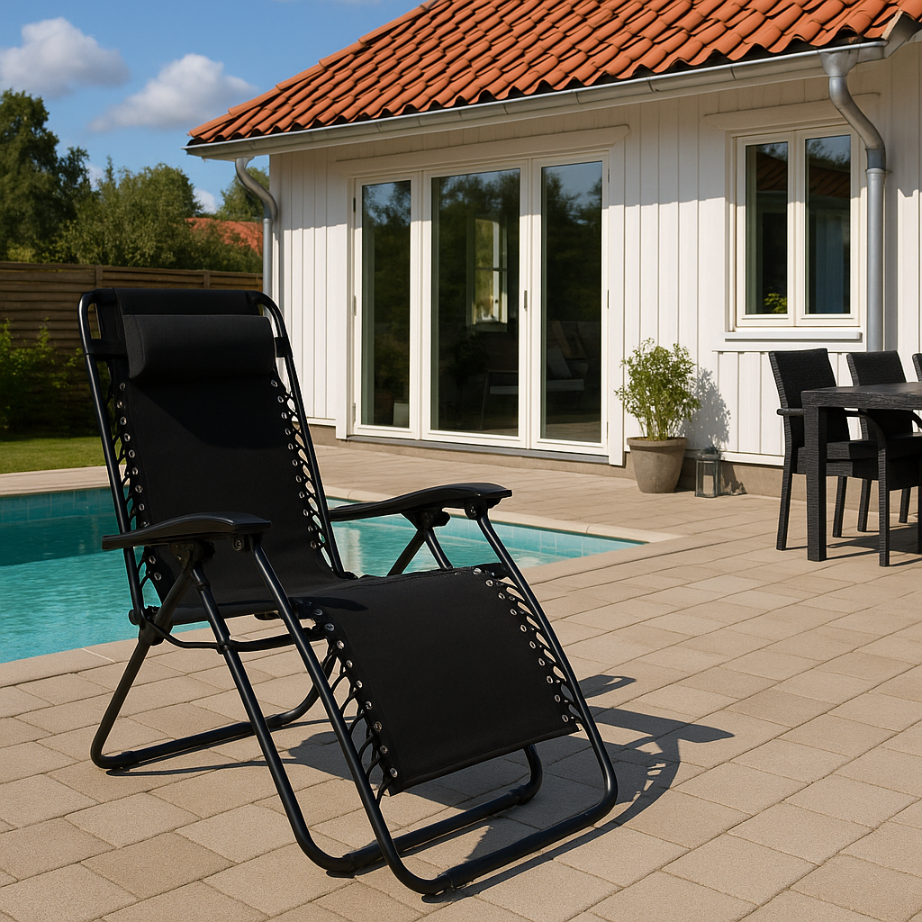 Amalia solstol | Svart | Baden Baden Amalia solstol | Svart | Baden Baden