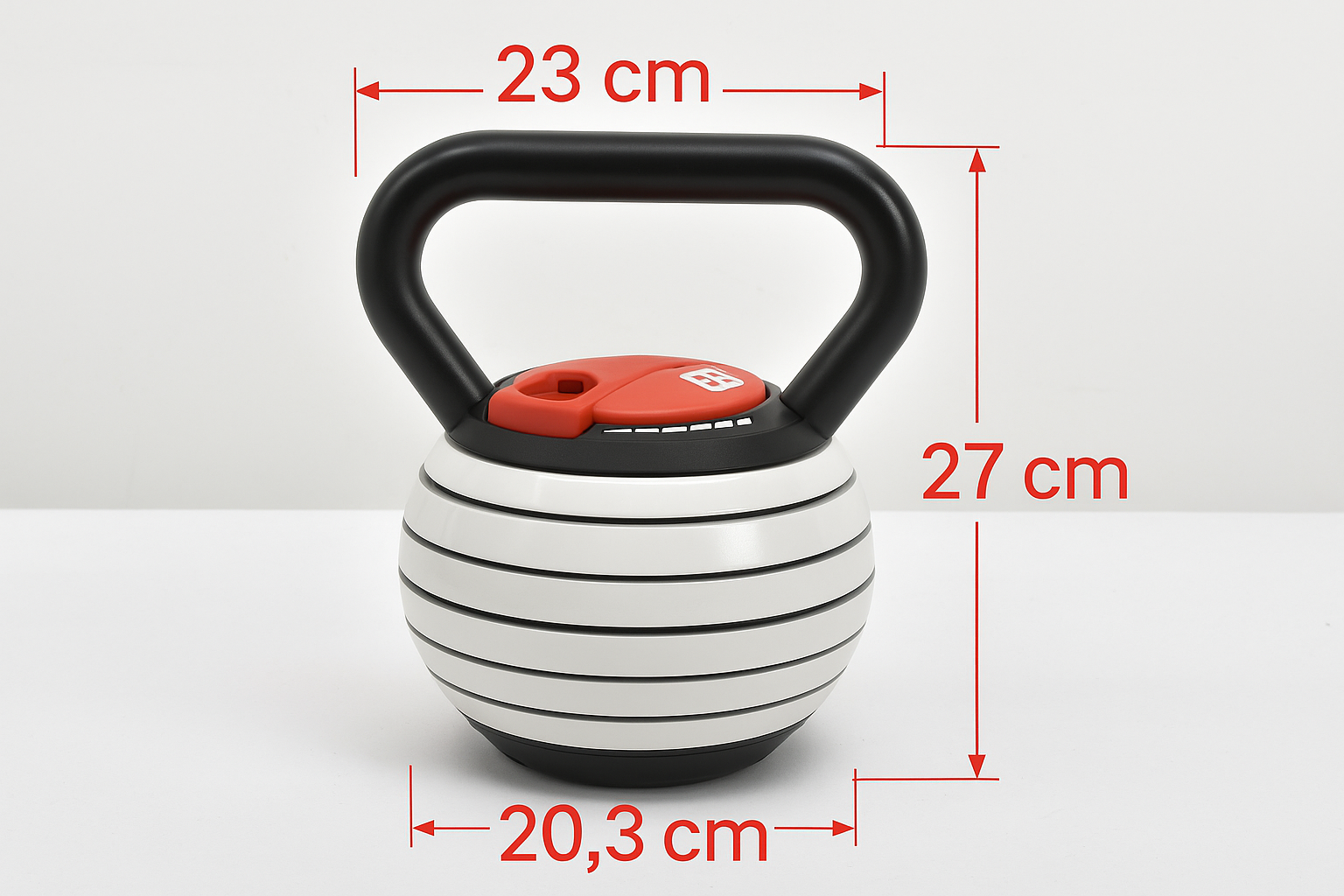 Justerbar kettlebell 3,4-18kg | 7 viktniv�er | Lyfco