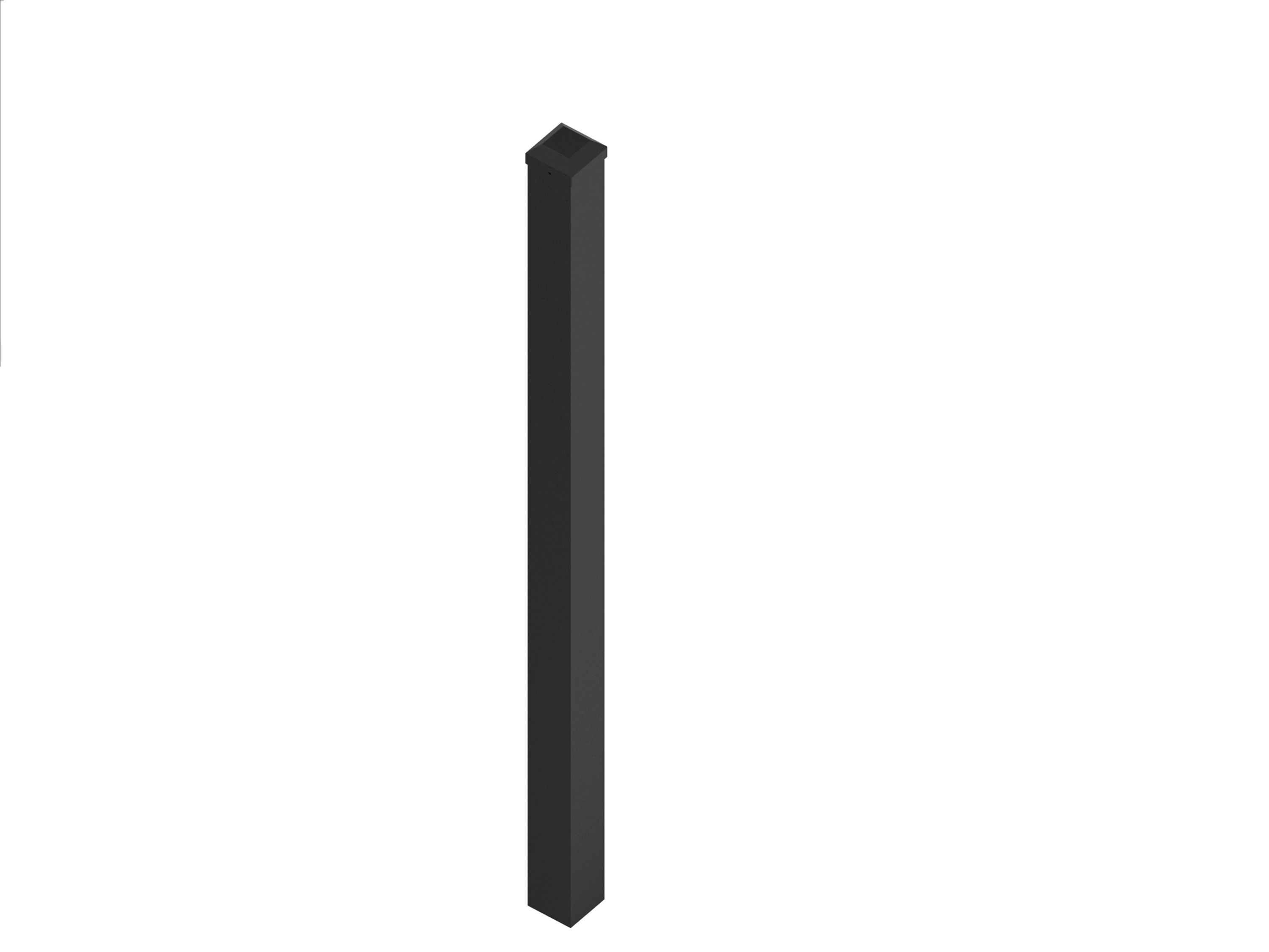 Stolpe till aluminiumstaket | 76x76x1150mm | Aurelius Stolpe till aluminiumstaket | 76x76x1150mm | Aurelius