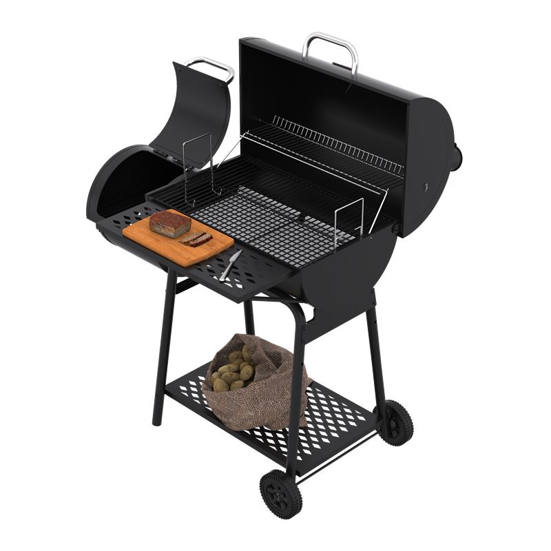 Kombinerad kolgrill & rk med skorsten och sidotunna | 2026 Memphis