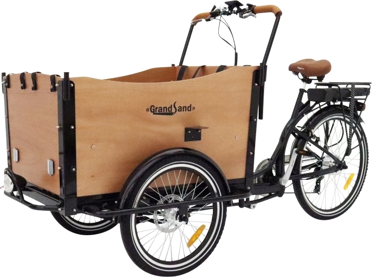 Eldriven Cargobike | Ldcykel fr 4 barn | 250W Ananda-motor, LG-batteri & Shimano 6-vxlar