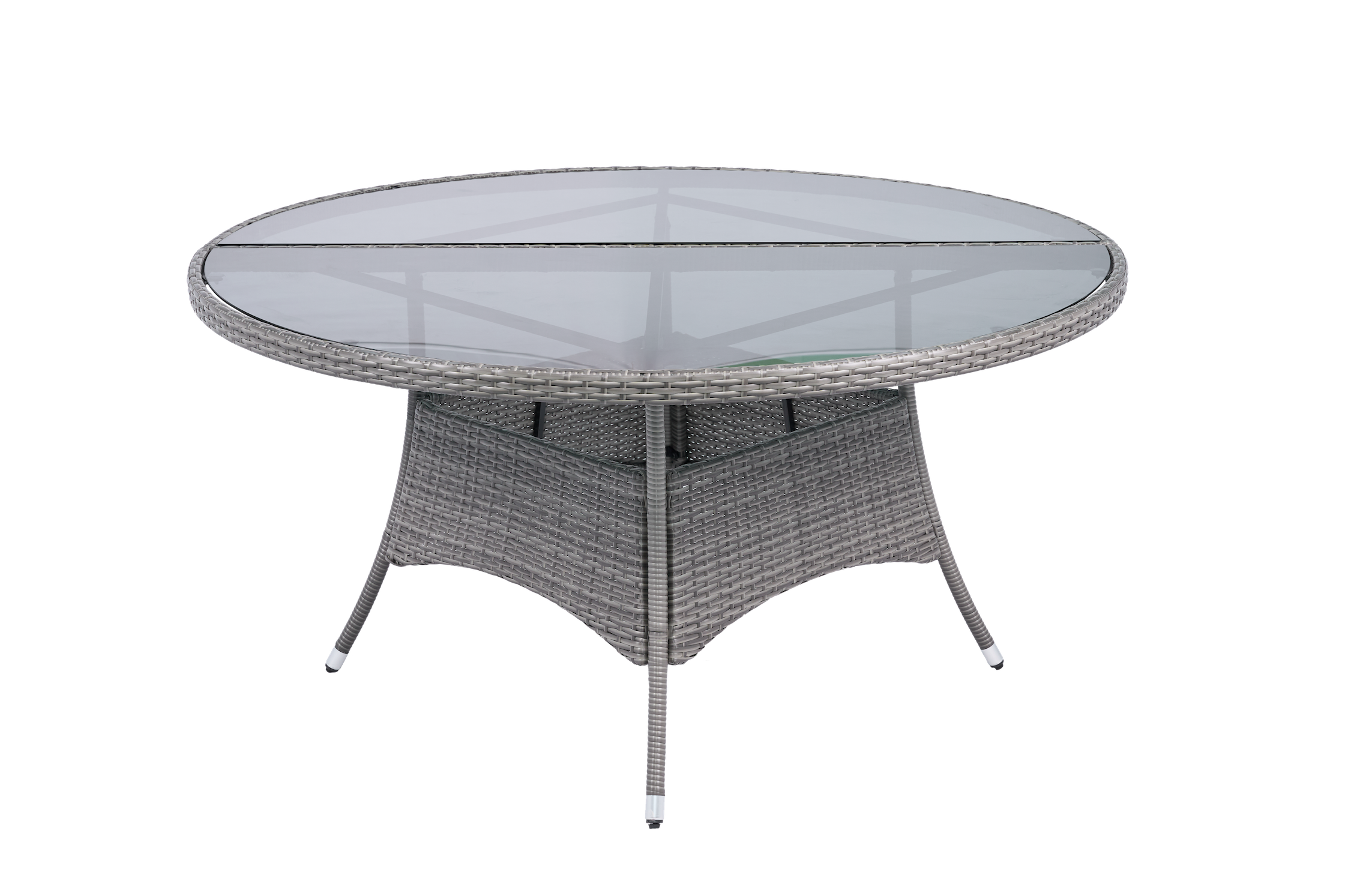 Runt utematbord med h�rdat glas | �150 cm | Tyl�sand gr�