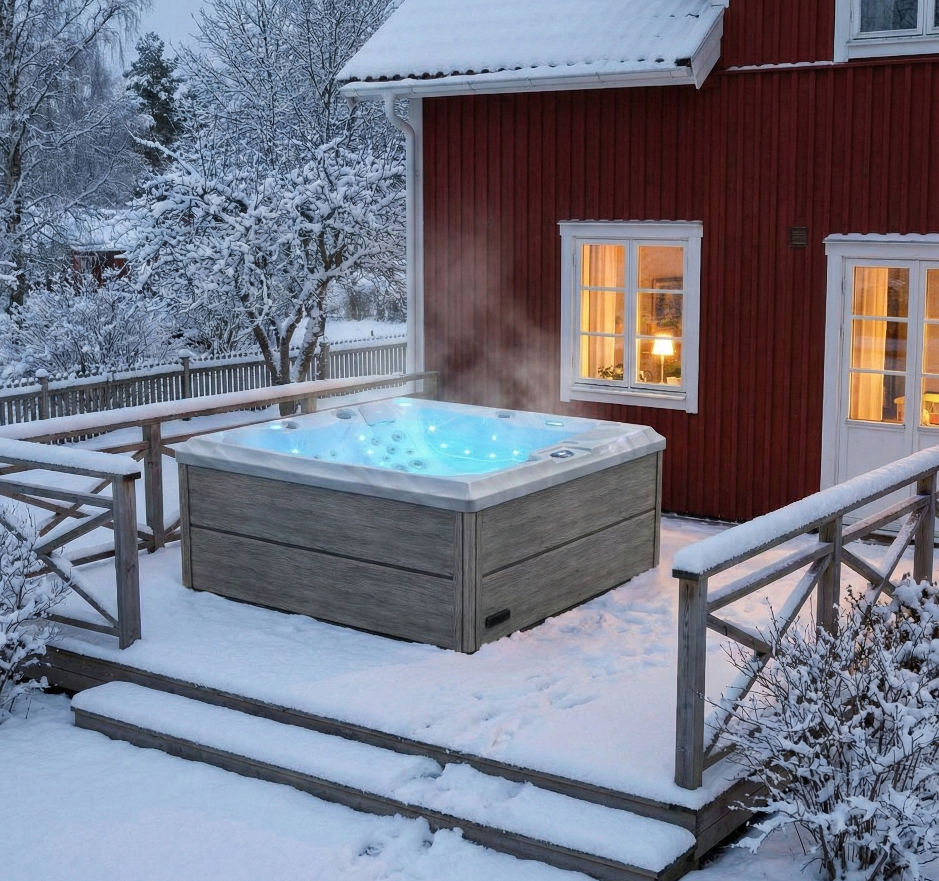 Spa Horizon | Lyxigt utespa för 4–6 personer | Balboa® styrsystem & Lucite® akryl Spa Horizon | Lyxigt utespa för 4–6 personer | Balboa® styrsystem & Lucite® akryl