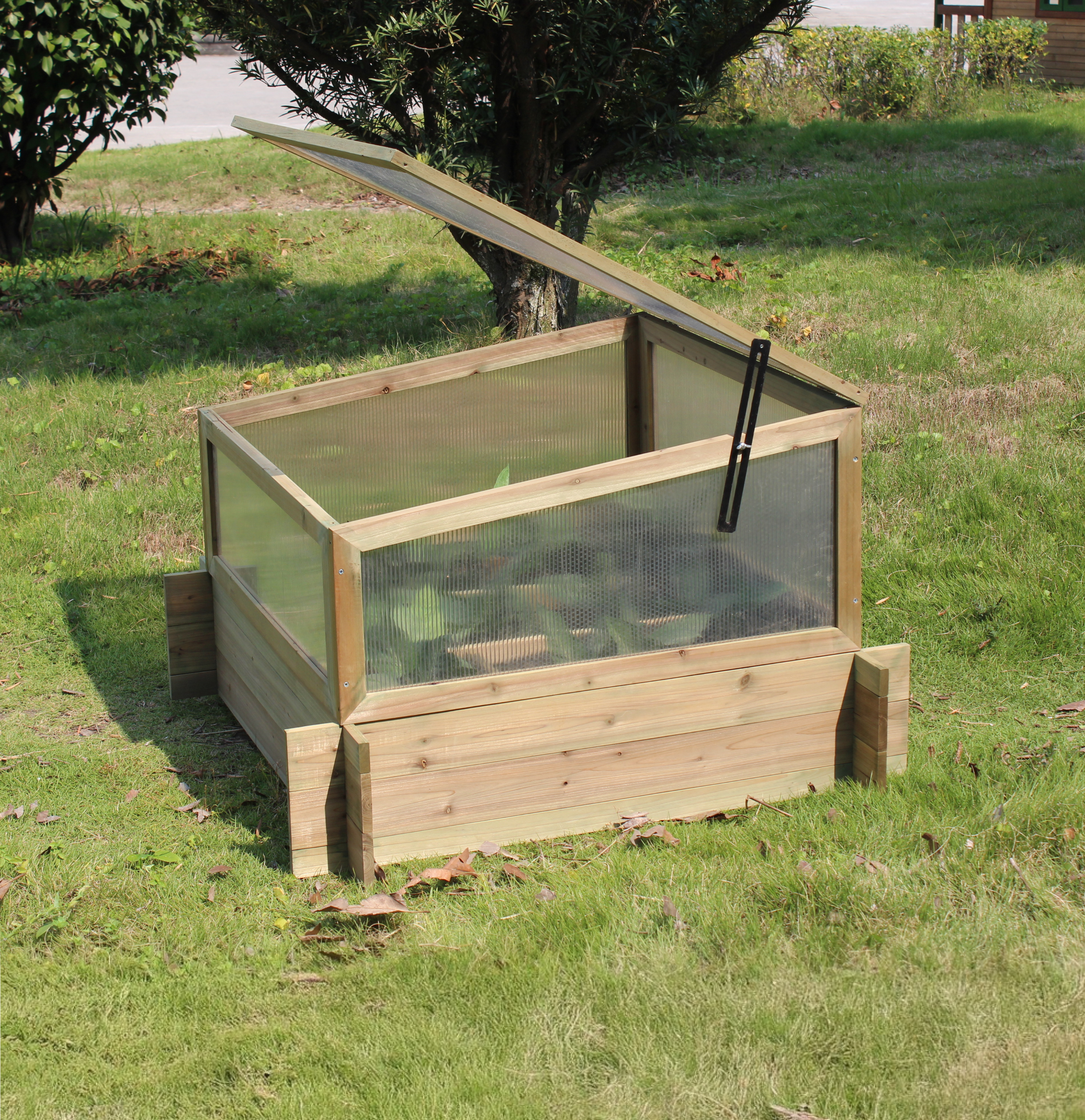 Mini v�xthusl�da 98�98�62,5 cm | F�r f�rodling & odling utomhus | Tr�