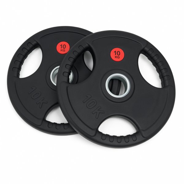 Viktskivor 2x10 kg (20 kg) | 50 mm gummikldda vikter