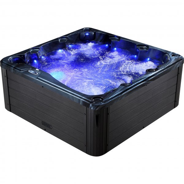 Spabad Poseidon Black Edition – 5–6 personer | Lucite® akryl, Gecko® cirkulationspump & Balboa® styrsystem Spabad Poseidon Black Edition – 5–6 personer | Lucite® akryl, Gecko® cirkulationspump & Balboa® styrsystem