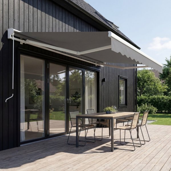 Halvkassettmarkis 4x2,5 m | Vevman�vrerad | Metalcraft