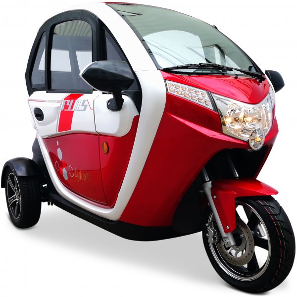 Elmopedbil trehjulig 2000W | Klass 1 | 45 km/tim | Rd