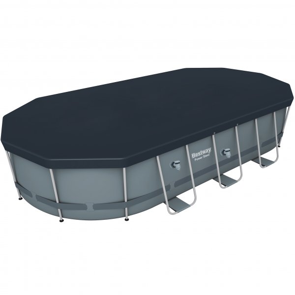 Bestway pool ovan mark 5,5x2,7m - 1,2m djup | Power Steel Oval (56710) Bestway pool ovan mark 5,5x2,7m - 1,2m djup | Power Steel Oval (56710)