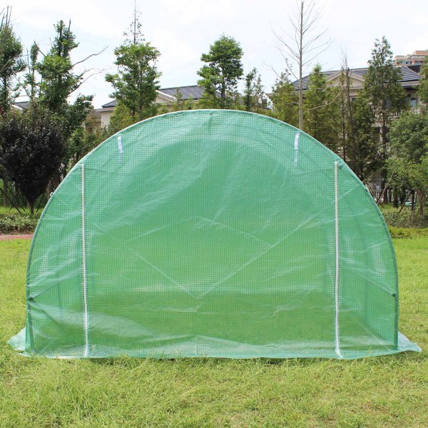 Tunnelvxthus 9m | Stlram med PE-plastverdrag