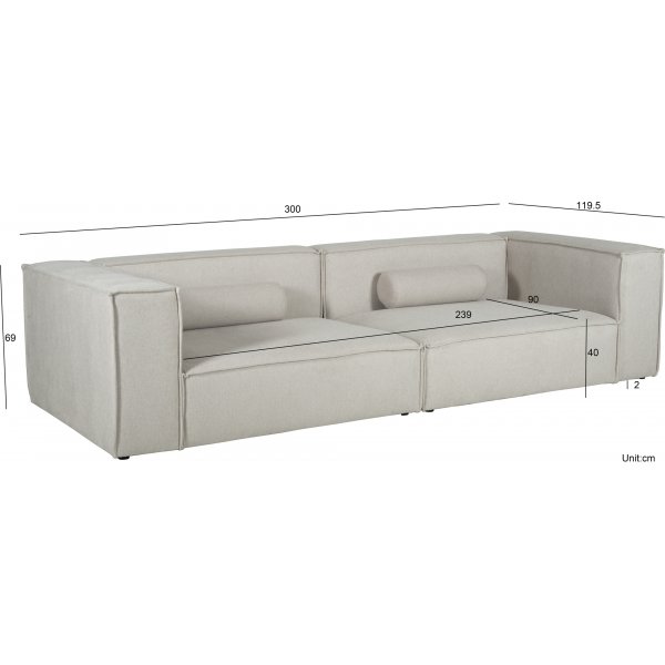 Madison XL Soffa | Rymlig loungesoffa med exklusiv komfort | Beige Madison XL Soffa | Rymlig loungesoffa med exklusiv komfort | Beige