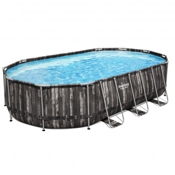 Bestway pool ovan mark 6,1x3,6m - 1,2m djup | Power Steel Oval (5611R) Bestway pool ovan mark 6,1x3,6m - 1,2m djup | Power Steel Oval (5611R)