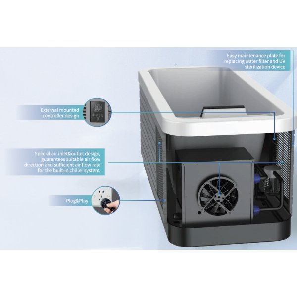 Isbad / spabad | Kyla & vrme | Temperatur: 2-40C | WiFi