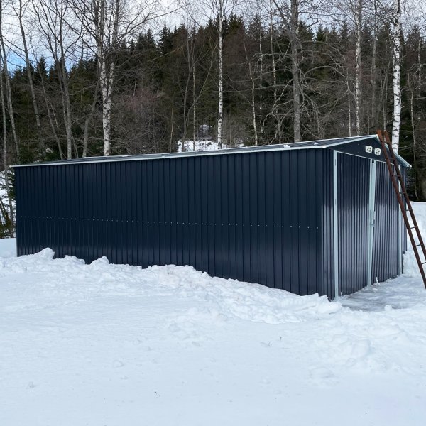 Plåtgarage 23m² | Dubbel dörr | Komplett byggsats | Premium Plåtgarage 23m² | Dubbel dörr | Komplett byggsats | Premium