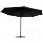Premiumparasoll 3,5x3,5m med granitfot | Gr