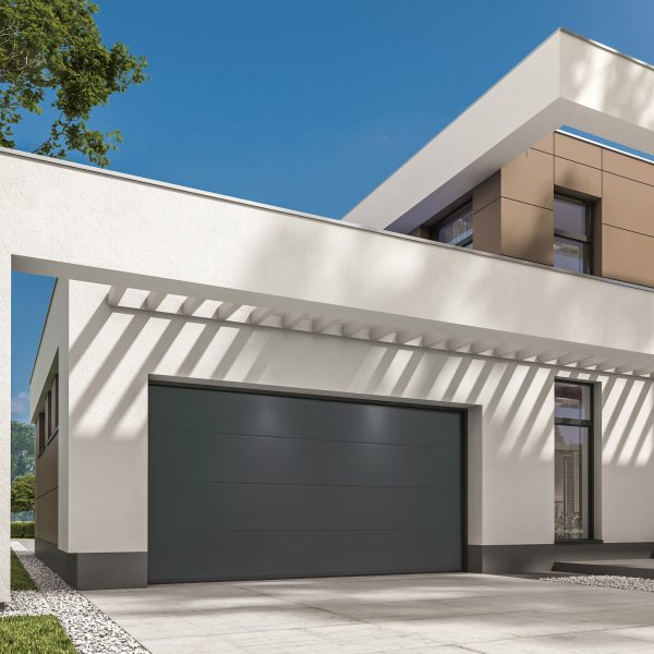 Garageport Takskjutport med motor & fj�rrkontroll | 3m bred