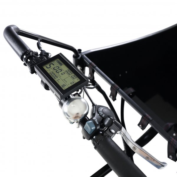 El-lådcykel - 17Ah batteri - Extra stor trälåda El-lådcykel - 17Ah batteri - Extra stor trälåda