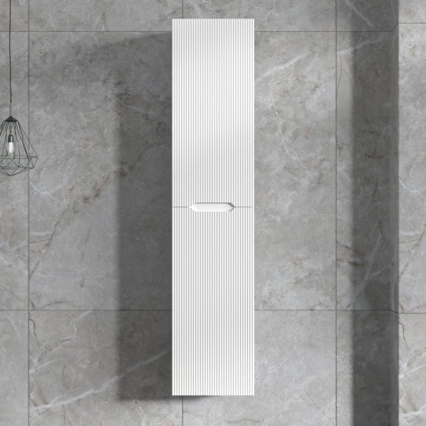 Högskåp badrum 160x35cm | Vägghängt | Tuba - Vit Högskåp badrum 160x35cm | Vägghängt | Tuba - Vit