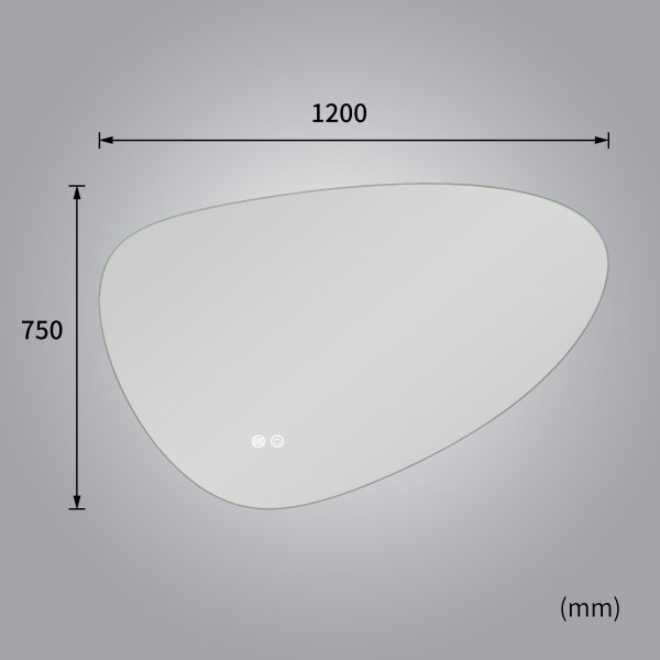LED-spegel med Anti-fog funktion | dimbart ljus | 120x75 cm | Lyfco LED-spegel med Anti-fog funktion | dimbart ljus | 120x75 cm | Lyfco