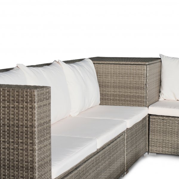 Exklusiv loungegrupp | Inbyggd förvaring | Brun konstrotting | Djursvik Exklusiv loungegrupp | Inbyggd förvaring | Brun konstrotting | Djursvik