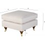 Howard fotpall | Kallskum, m�ssingshjul & bj�rkstomme | Watford Deluxe Beige