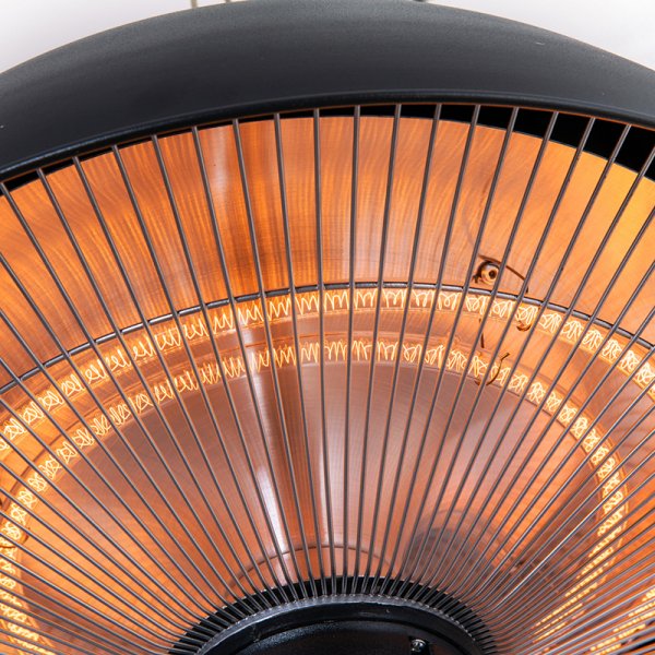 Hngande terrassvrmare | 1500W | Svart