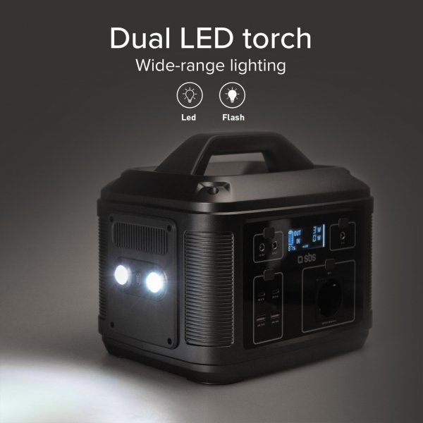 Kraftfull Power Station 600W 120000mAh | Ladda 7 enheter samtidigt